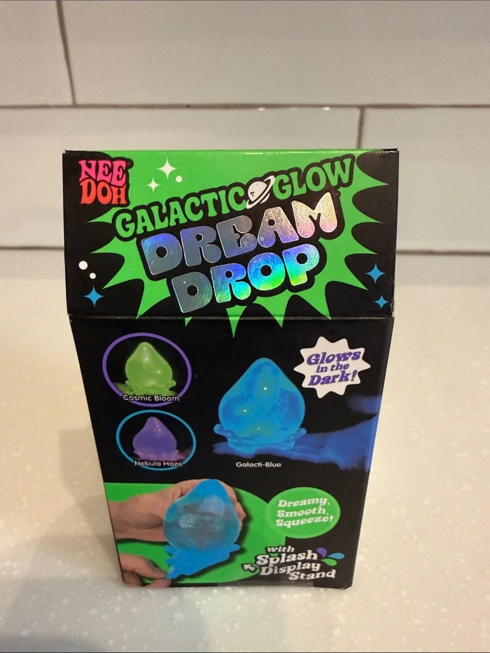 NEEDOH Galactic Glow Dream Drop Sensory Toy - Green